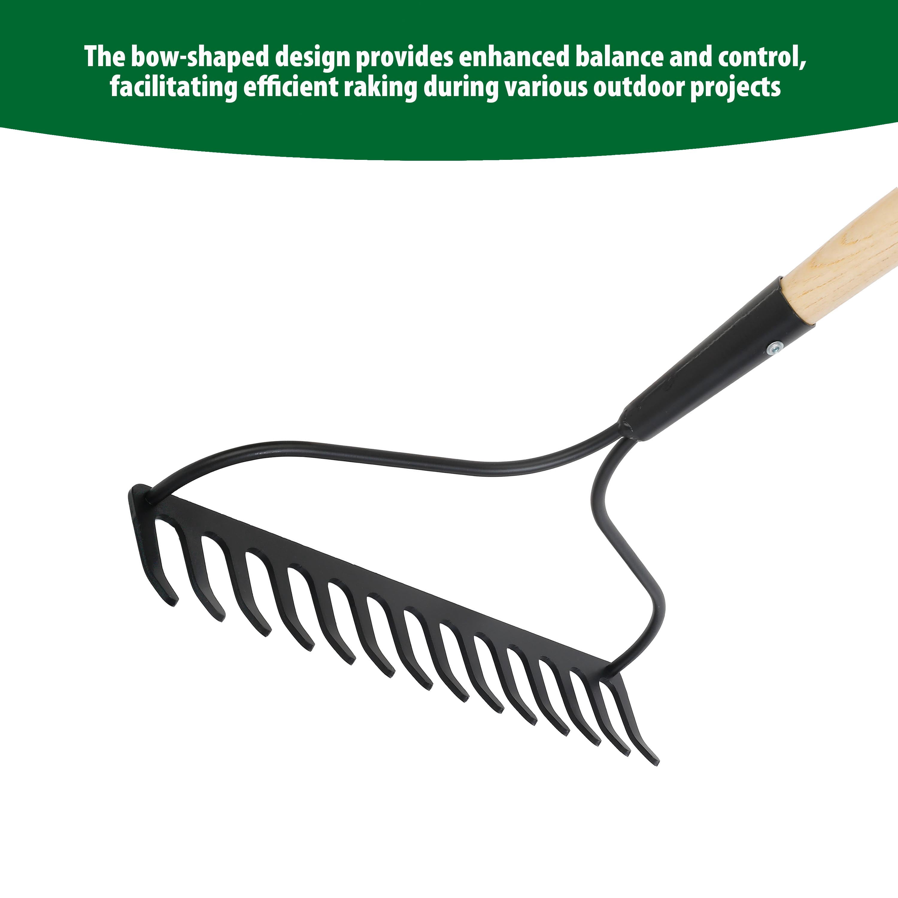 Expert Gardener Wood Bow Rake