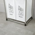 thumbnail image 3 of Harper & Bright Designs Laundry Hamper 2 Tier Laundry Sorter with 4 Removable Bags for Organizing Clothes, Laundry, Lights, Darks, 3 of 9