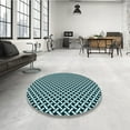 thumbnail image 3 of Ahgly Company Indoor Rectangle Patterned Blue Lagoon Blue Area Rugs, 5' x 8', 3 of 6