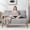 Light Gray, variant on 50" Loveseat Sofa for Living Room, Modern Comfy Chenille 2-Seater Couches with Throw Pillows and Metal Frame for Small Spaces/Apartment/Dorm/Office, Light Gray