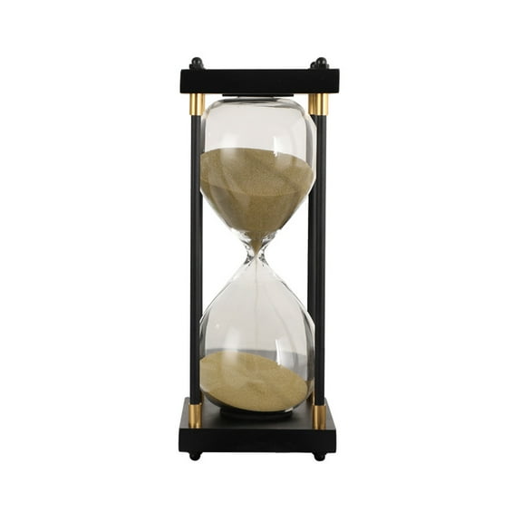 Premium Large Hourglass Sand Timer 60 Minutes, Decorative Sandglass Clock, Modern Hour Glass Timers Gift for Men & Women, Time Management Tools for Classroom Kitchen Home Office Desk Decor