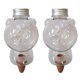 thumbnail image 1 of Paquete de 2 bolas de riego, riego de plantas de interior, sistema de riego para plantas en macetas, plantas de almacenamiento de agua, dispensador de agua de arcilla plástica, decoración de jardín, 1 of 6