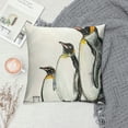 thumbnail image 2 of PHYHOO Cute Penguins Throw Pillow Covers Hand Drawn Cute Animal Art Design Square Pillowcases for Home Decor Sofa Car Bedroom Pillow case, 2 of 5
