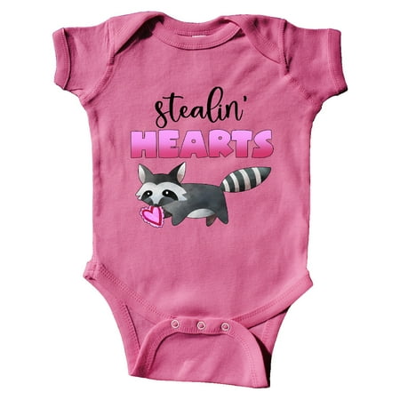 

Inktastic Valentine’s Day Stealin Hearts Cute Raccoon Gift Baby Boy or Baby Girl Bodysuit