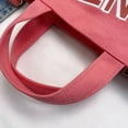 thumbnail image 6 of Gentlewoman®Tote Bag Canvas Crossbody bag Handbags Handheld Shoulder Bag with Zipper Purse for School Travel,Pink, 6 of 8