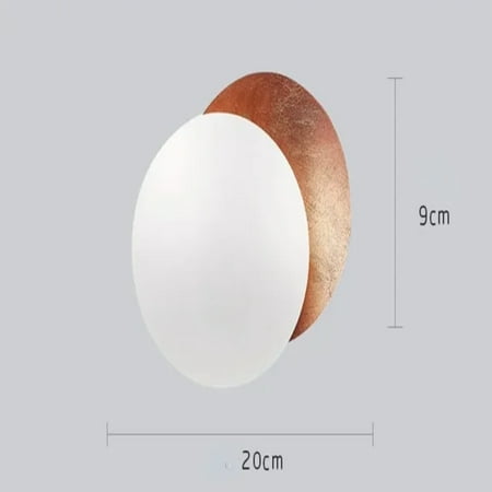 

LOPNGLS Elegant and Chic Sophisticated Modern Round Eclipse Wall Sconce Light - Stylish Sleek Lighting for Bedroom Living Room Hallway Aisle and Corridor - Sleek Option for Bedside Li