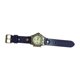thumbnail image 2 of Reloj de pulsera de diseño retro a la moda para hombres y mujeres, correa ancha y cómoda. azul, 2 of 9