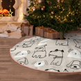 thumbnail image 5 of Fotbe Puppy Pattern Christmas Tree Skirt, Tree Skirts Plush Christmas Decorations, Christmas Tree Skirts Xmas Decorations Holiday Party Decor-48", 5 of 6