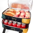 thumbnail image 5 of Bowling Double Layered Insulated Lunch Bag with Two Compartments for Hand Carrying - Large Capacity Refrigerated Meal Bag, 5 of 6