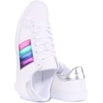 thumbnail image 4 of Guess Jacobb Women's Low Top Lace Up Leather Trainers In White Size 7.5, 4 of 6
