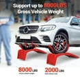 thumbnail image 2 of Ataucjin  Heavy Duty Car Ramp, 8000 Lbs Auto Ramps, Solid Steel Truck Ramp, Car Ramp Set-Lifts Vehicles Up to 8 Inch, Ideal for Oil Change, Car Repair, Easy Home Garage Maintenance, 2 Pack, 2 of 6