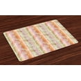 thumbnail image 1 of Ambesonne Paisley Place Mats Set of 4, South Motifs, Standard Size, Multicolor, 1 of 4