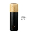 thumbnail image 3 of Vintage Wooden Pepper Grinder-Manual Adjustable Ceramic Core Spice Mill for Pepper,Chili & Seasonings Rubber Wood Material Fine Powder Grinding Kitchen & Household Use, 3 of 9