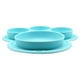 thumbnail image 3 of Bearachild de cena para niños, alimentación de silicona, frutas, dividido, cuenco, forma de pata, vajilla de alimentación, juguete para Mostrada Azul Bearachild HA003350-02, 3 of 6