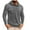 Gray, variant on Mens Hoodie Long Sleeve Athletic Top Solid Color Button Pullover Chest Pockets Muscle Regualr Workout Gym Hooded Shirt Soft Lightweight Running Sport Streetwear Fashion Hoodys Shirts