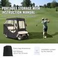 thumbnail image 2 of KFFKFF 2 Passenger Golf Cart Cover Waterproof Driving Enclosure 600D Polyester, 2 of 9