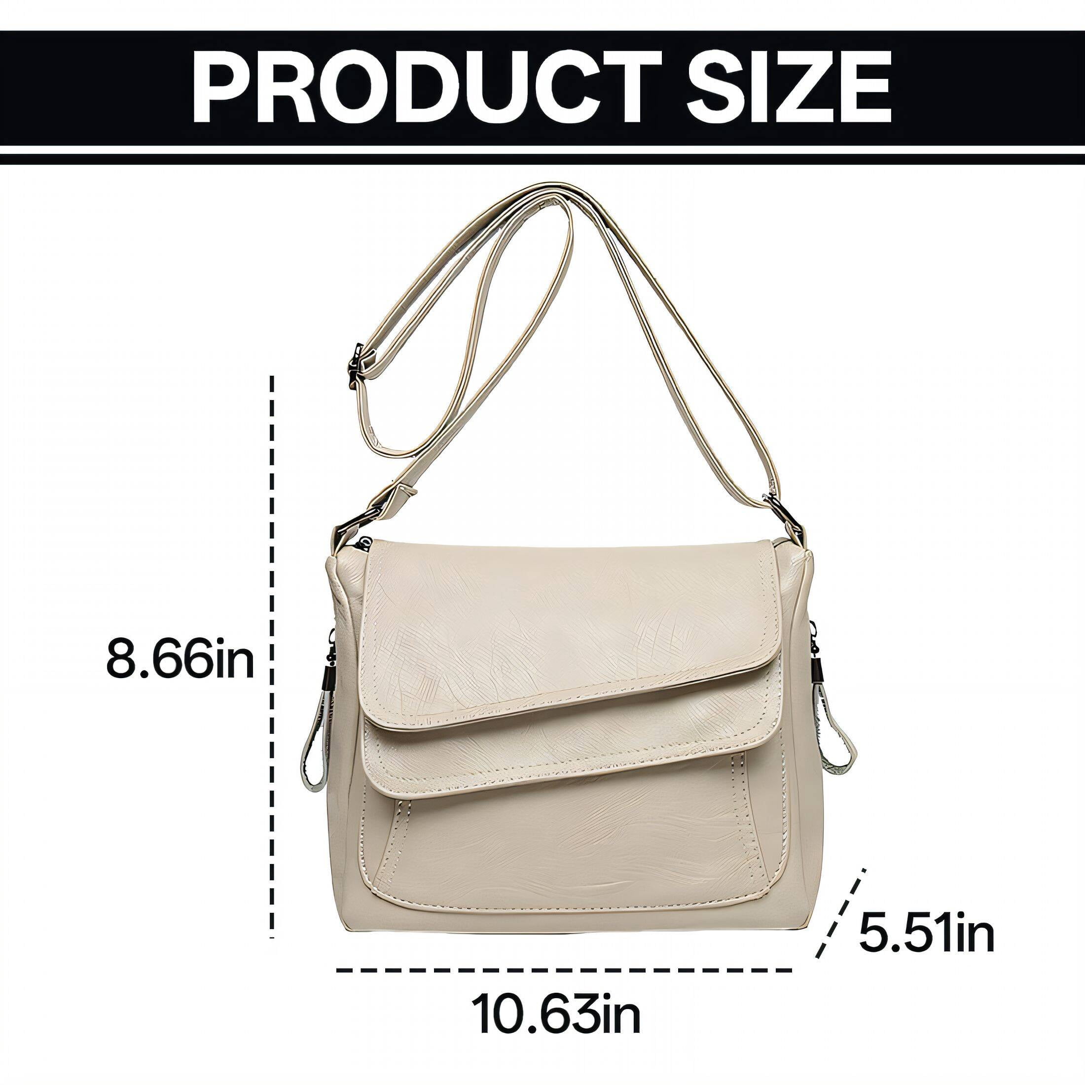 GASTROPOD Purses for Women Convenient Pocket Design Cross Body Bag for Woman Side Zipper Pockets Shoulder Bag for Women White