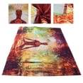 thumbnail image 2 of Tapiz de Pared Jadeshay con Patrón de Yoga de Bosque Materiales Ecológicos, 2 of 8