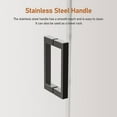 thumbnail image 4 of 50-54" W * 76" H Frameless Single Sliding Shower Doors, Bathroom Sliding Shower Door, 5/16" (8mm) Thick SGCC Tempered Glass Door, Reversible Installation, 4 of 8