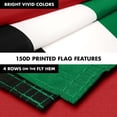 thumbnail image 5 of G128 Combo Pack: 6 Ft Tangle Free Spinning Flagpole (Silver) & United Arab Emirates Flag 3x5 Ft Printed 150D Polyester, Brass Grommets (Flag Included) Aluminum Flag Pole, 5 of 9