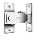 thumbnail image 1 of Cerradura de puerta corrediza de ángulo recto de seguridad con pestillo de acero inoxidable de 90 grados (L), 1 of 7