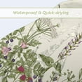 thumbnail image 5 of Thick Fabric Wildflower Shower Curtain 72 x 72 Inch for Bathroom, Sage Green Plant Botanical Vintage Floral Shower Curtain Set, Flower Bathroom Curtain with 12 Hooks, 5 of 6