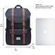 thumbnail image 3 of KAUKKO Mochila para computadora portátil para exteriores, mochila de viaje para computadora portátil de 15.6 pulgadas (5-7 / Negro [2PC]) Kaukko EP5-7-Black[2PC], 3 of 5