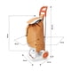 thumbnail image 3 of Carrito de Mandado Idea Nuova Naranja Plegable Reforzado, 3 of 5