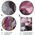 thumbnail image 3 of Designart "Peony Flower Harmonious Pink and Grey III" Floral Peony Metal Art Print, 3 of 5