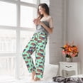 thumbnail image 5 of Salouo Usa Flag Print Women's Pajama Pants Casual Loose Sweatpants PJs Flowy Pants Drawstring Palazzo for Women Wide Leg Pants Lounge Pajama -Medium, 5 of 8