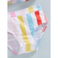 thumbnail image 6 of Bagilaanoe Toddler Girls Rainbow Print Vest Tops + High Waist Shorts, 2 Pieces Multicolor, 6 of 8