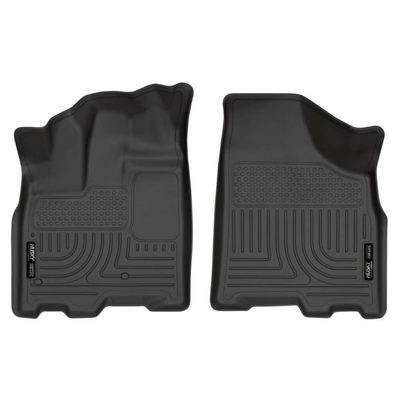 Husky Liners 18851 Weatherbeater Floor Mats Fit 2011-2020 Toyota Sienna w/w/o Power-Folding 3rd Row Seats Front Row Liners 2pc Black