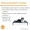 thumbnail image 3 of K&H Pet Products Original Pet Cot Replacement Cover (Cot Sold Separately) Blue/Black Large 42 X 30 Inches, 3 of 8