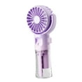 thumbnail image 4 of Ventilador de mano portátil, recargable, personal, para dormitorio, camping, oficina. Violeta, 4 of 9