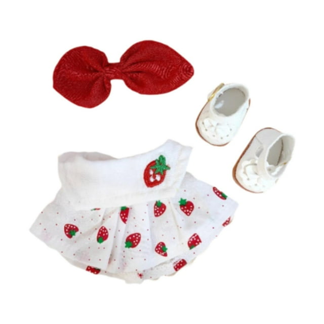 Mini ropa para muñecas de 6 pulgadas, bonito vestido para muñecas, Adorable, disfraz, regalo para niñas, ropa para muñecas, ropa para muñecas para niñ 3 piezas