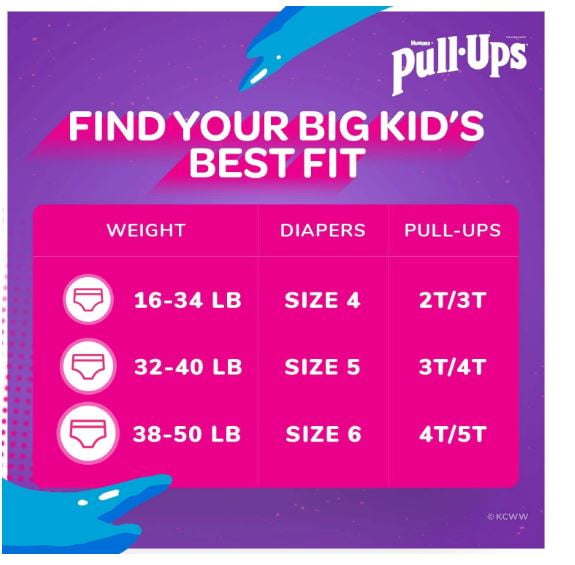 Huggies Pull-Ups Learning Designs Training Pants for Girls (4T - 5T 102 Count)