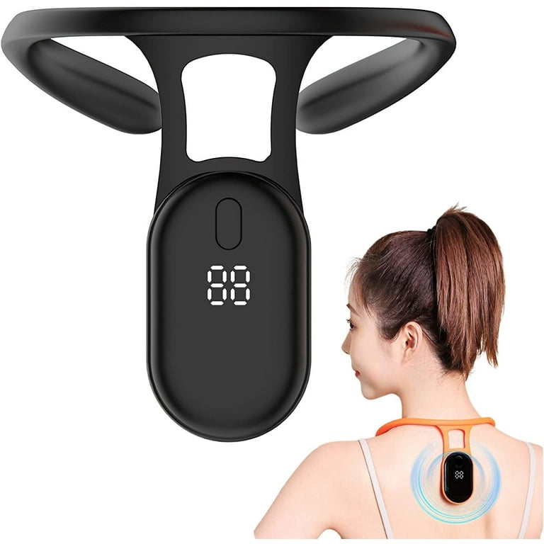 Ultrasonic Portable Soothing Body Shaping Neck Instrument, Neck Massager for Women Men Gift(Black), Size: 124.7*119*138 mm