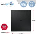 thumbnail image 6 of RCA Indoor TV Antenna with Amplifier, Long Range Multi-Directional HD Digital Antenna for Smart TVs, Supports 4K & 1080p, Signal Booster, 18 ft Coax Cable, Black, 6 of 9