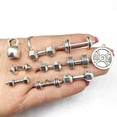 thumbnail image 1 of LEEYNEERGym Necklace For Men Dumbbell Shape 20Pcs, 1 of 8