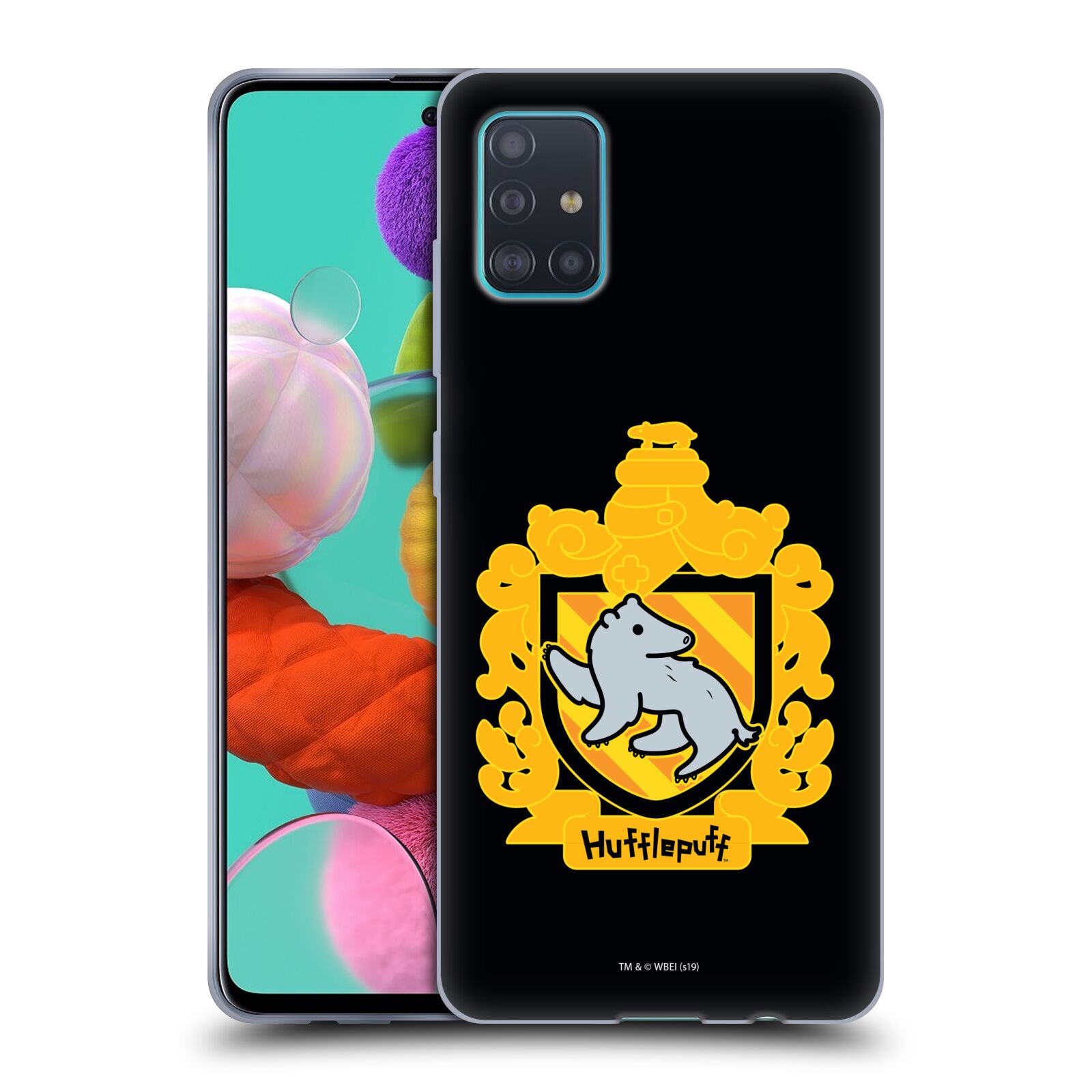 Head Case Designs Officially Licensed Harry Potter Deathly Hallows I Hufflepuff Crest Soft Gel Case Compatible with Samsung Galaxy A51 (2019) - image 1 of 7
