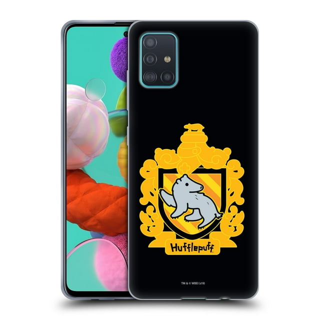 Head Case Designs Officially Licensed Harry Potter Deathly Hallows I Hufflepuff Crest Soft Gel Case Compatible with Samsung Galaxy A51 (2019)