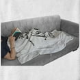 thumbnail image 5 of Saying Soft Flannel Fleece Blanket, Illustration of a Saying Every Day is a Fresh Start Typography Rising Sun, Cozy Plush for Indoor and Outdoor Use, 50" x 60", Charcoal Grey Pearl, by Ambesonne, 5 of 5