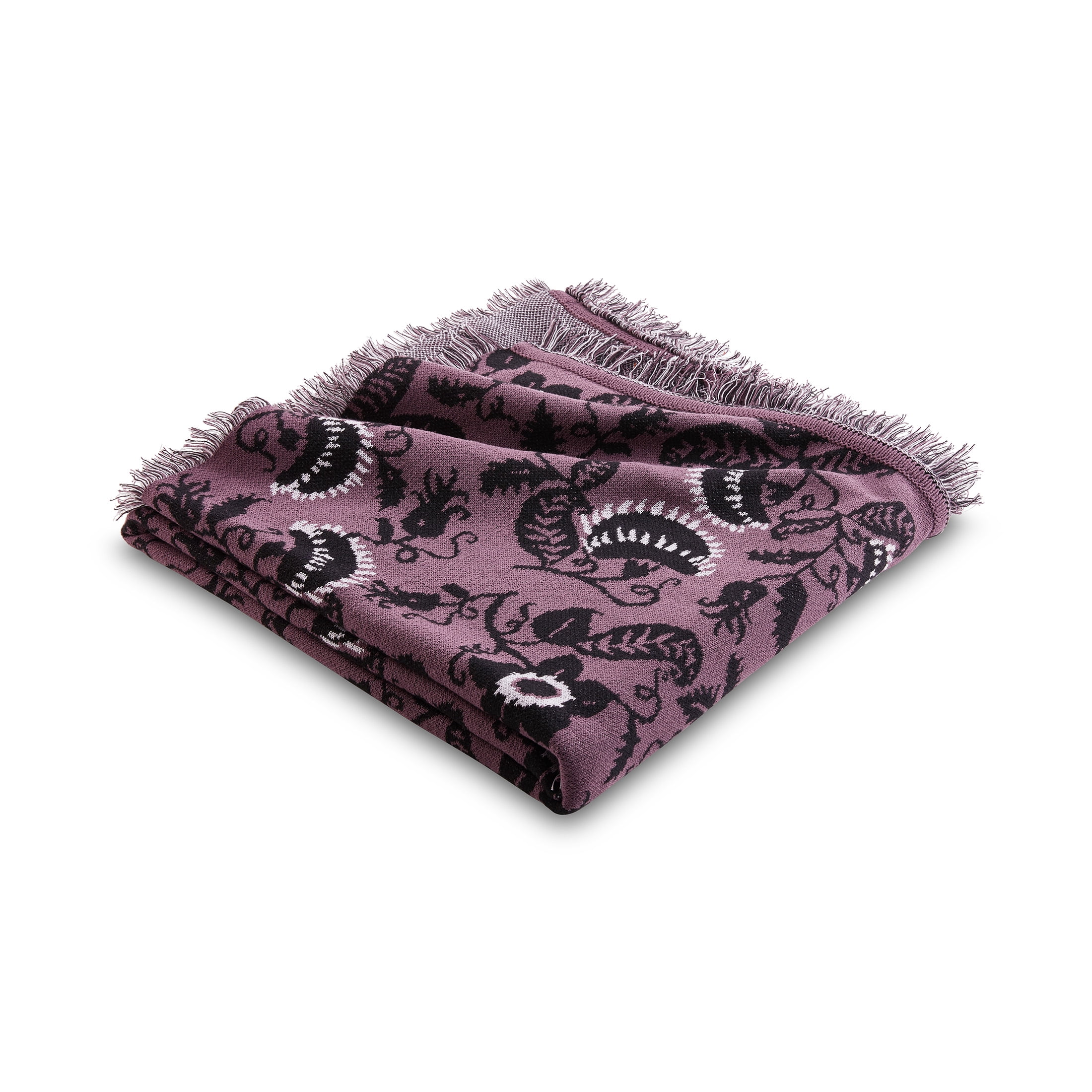 Way to Celebrate Halloween Soft Touch Multicolour Venus Flytrap Jacquard Knitted Tapestry Throw