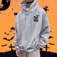 thumbnail image 4 of HUITKMM Oversized Hoodie Men's Halloween Printed Hooded Sweatshirt Fashionable Tops for Men 4769, 4 of 8