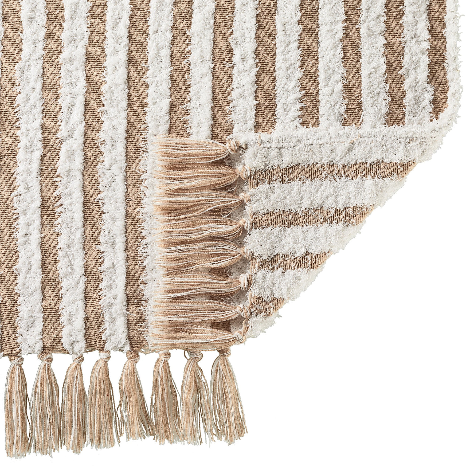 Better Homes Gardens Cozy Woven Chenille Throw Camel Stripe
