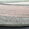 thumbnail image 3 of SAFAVIEH Hollywood Dalton Abstract Area Rug, Grey/Pink, 6'7" x 6'7" Round, 3 of 11