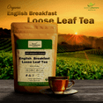 thumbnail image 4 of Certified Organic English Breakfast Loose Leaf Tea | From Ceylon Sri Lanka | 3.5oz / 100g, 4 of 6