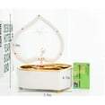 thumbnail image 3 of Caja de música de bailarina en forma de corazón Joyero Carrusel Caja de música giratoria con mecanismo de relojería Bonito regalo, 3 of 9