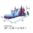 thumbnail image 6 of TentandTable Mega Inflatable Water Slide Bounce House Combo with Blower, Stars and Stripes, 6 of 8