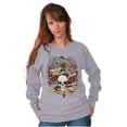 thumbnail image 4 of Love Kills Trust No One Skull Tattoo Sweatshirt for Men or Women Brisco Brands L, 4 of 6